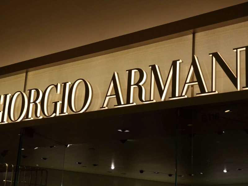 sidelit sign for buildings